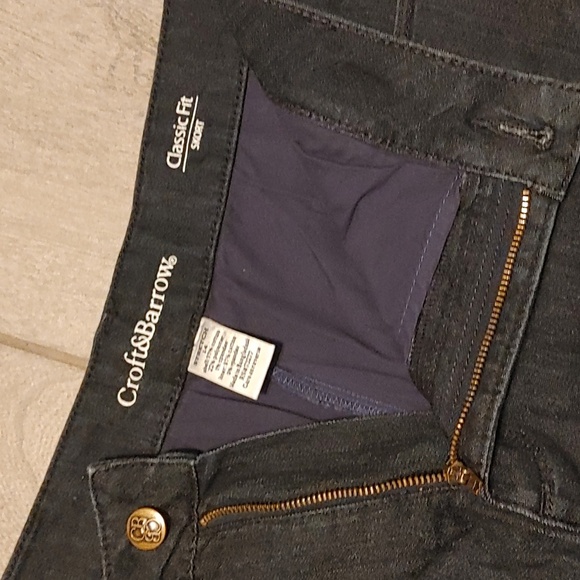 Croft & Barrow Mini Skorts Women's 14 Stretch Dark Denim Y2K 90s Functionality - Picture 6 of 11